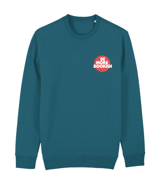 Bare Knuckle Book Club Sweatshirt on Petrol Blue