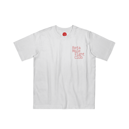 Beta Male Fight Club T-Shirt (White)