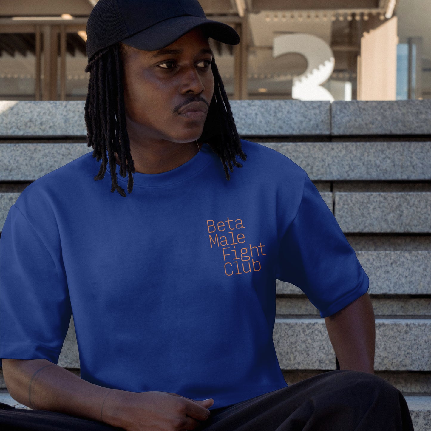 Beta Male Fight Club T-Shirt (Worker Blue)