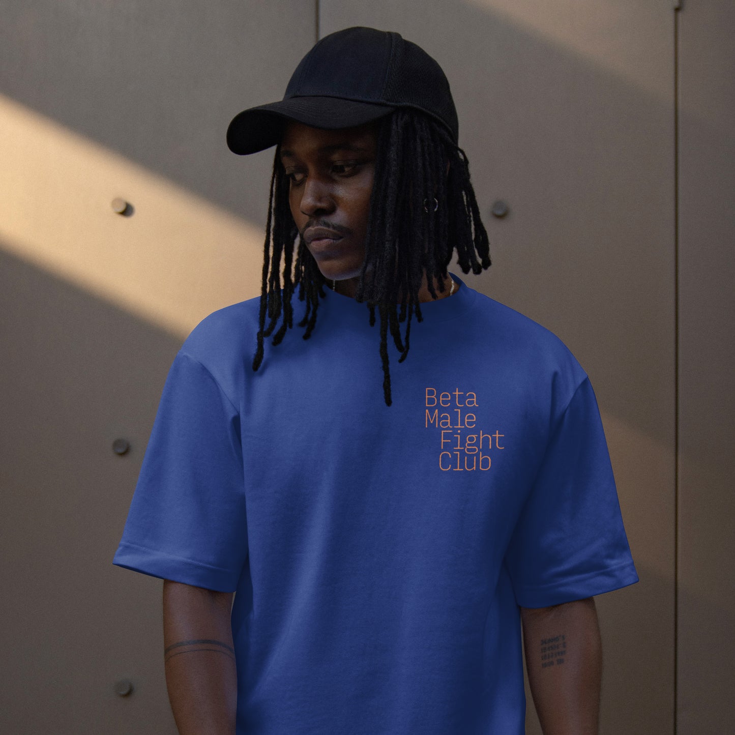 Beta Male Fight Club T-Shirt (Worker Blue)