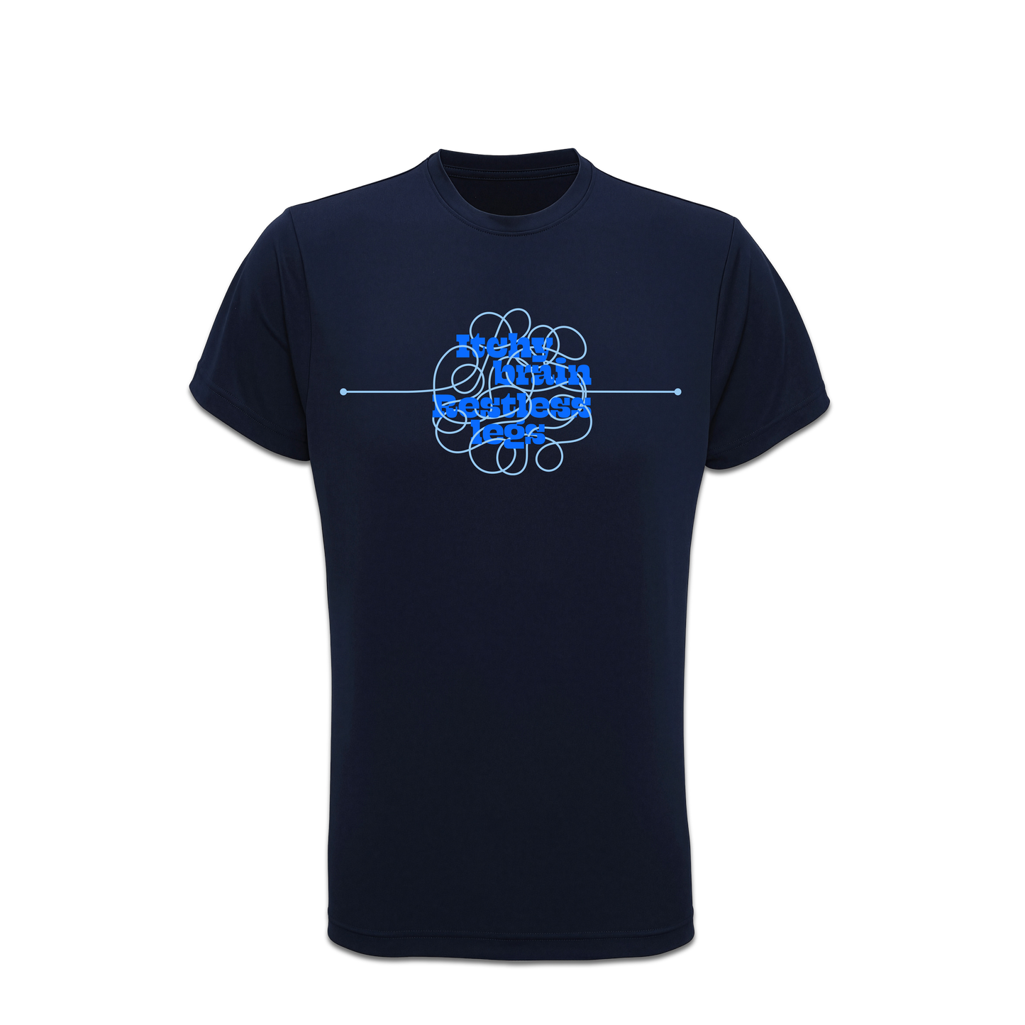 Itchy Brain Running Shirt (Dark Blue)