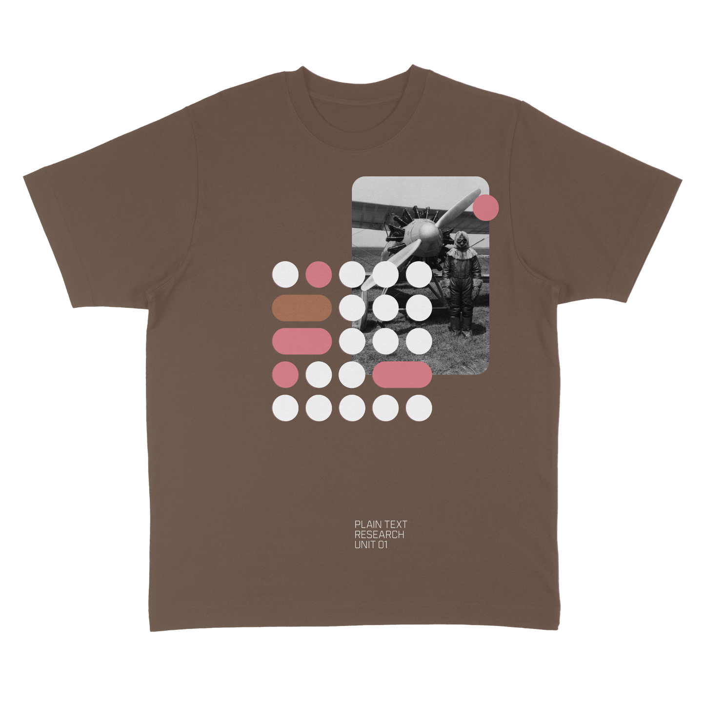 Plain Text Research Unit 01 T-Shirt (Coffee)