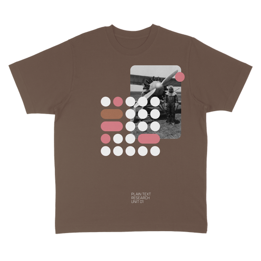 Plain Text Research Unit 01 T-Shirt (Coffee)