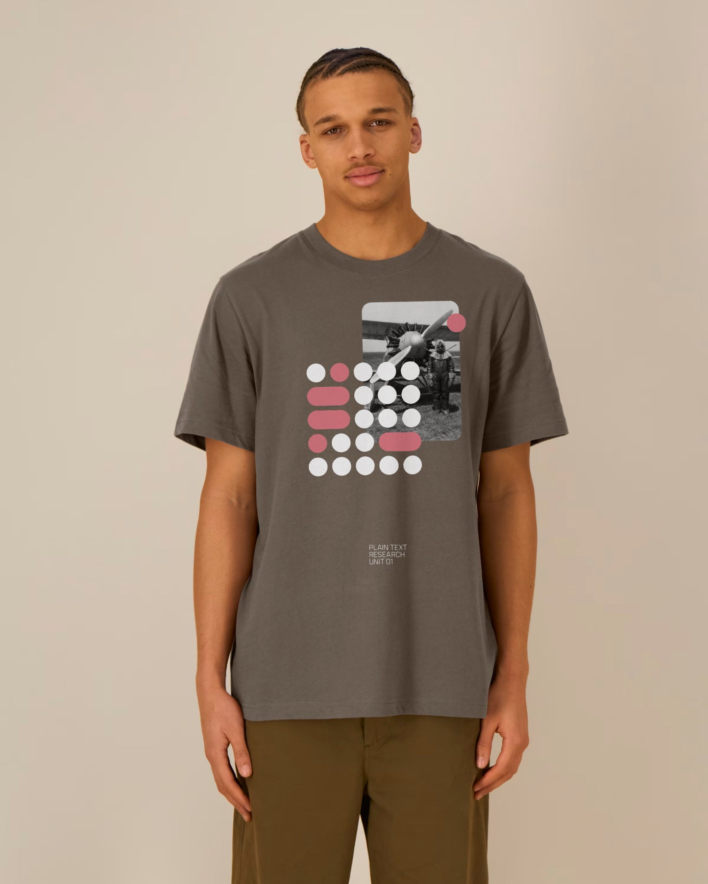 Plain Text Research Unit 01 T-Shirt (Coffee)