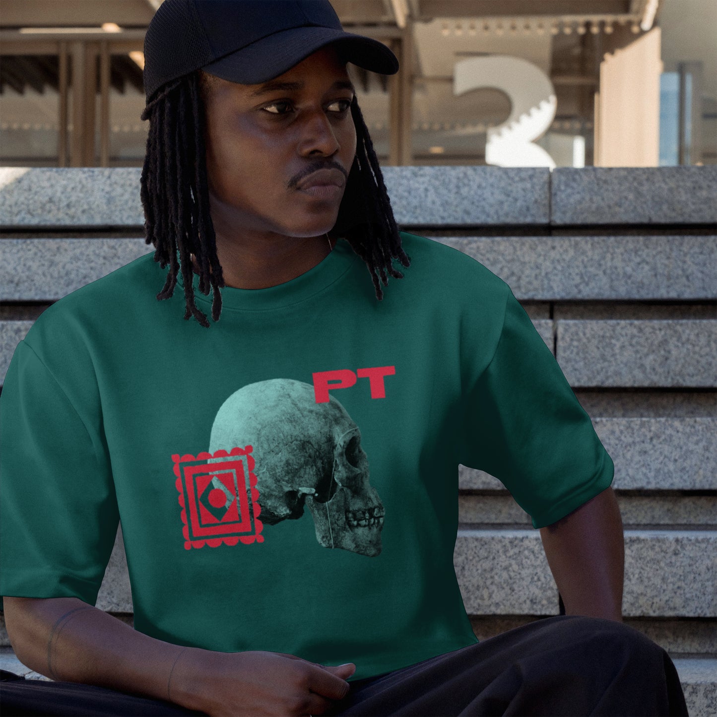 Plain Text Research Unit 03: Skull (Bottle Green)